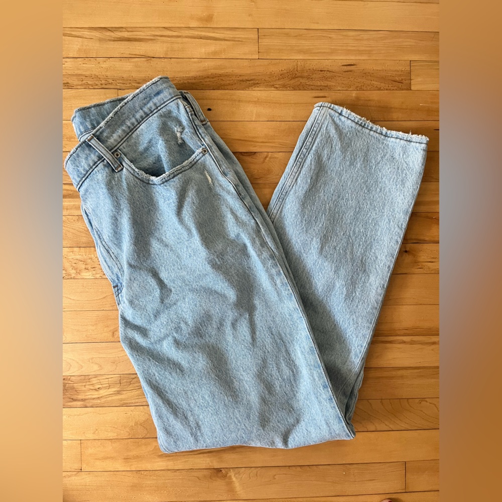Barely worn light wash jeans